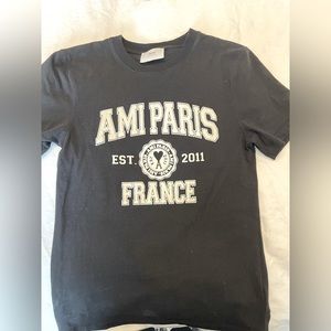 Ami Paris Black Tee